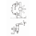 Thermostatische Mixer -Duschen für Badezimmer